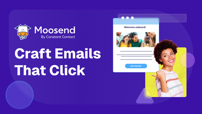 Moosend email marketing card